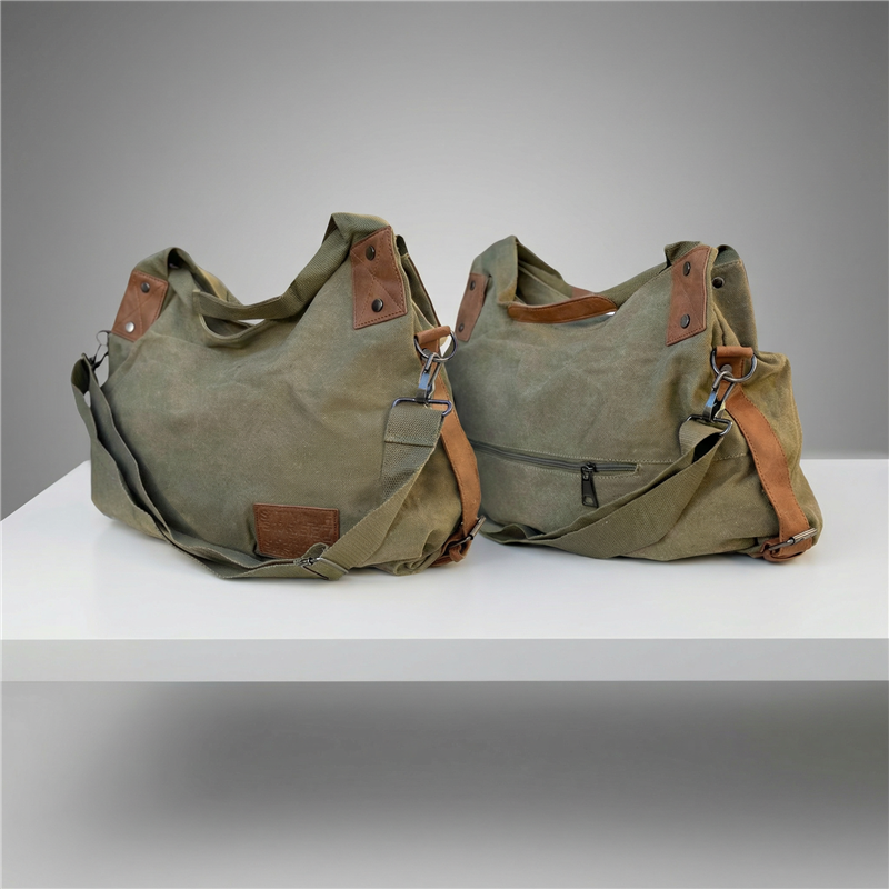 Bolso lona liso doble manija - GO