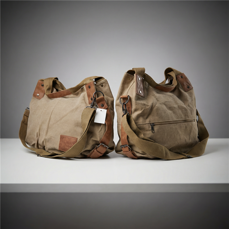 Bolso lona liso doble manija - GO