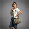 Bolso lona frente bolsillo cierre llavero - GO