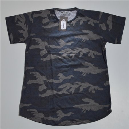 Hombre Remera rustica cuello redondo camuflada