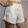 Mujer short lino guipur canutillo - ZE