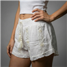 Mujer short lino guipur canutillo - ZE