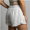 Mujer short lino guipur canutillo - ZE