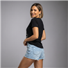 Mujer remera algodon estampa conejo estrass - CA
