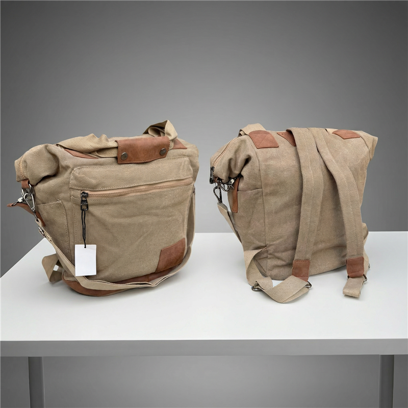 Mochila bolso lona frente bolsillo - GO