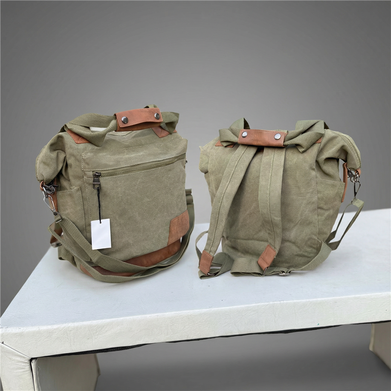 Mochila bolso lona frente bolsillo - GO