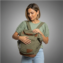 Mochila bolso lona frente bolsillo - GO