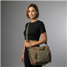 Bolso lona frente ecocuero hebillas - GO