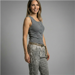 Mujer musculosa algodon morley batic frente tachas - CAL