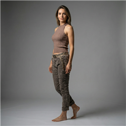 Mujer musculosa tejido frente ocho - CAL