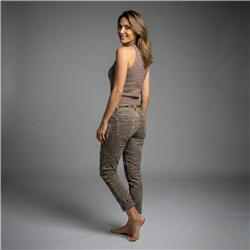 Mujer babucha creep gamuzado cinturon linea italiana - IB