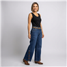 Mujer pantalon jean wideleg botamangas cordon - EM