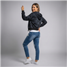 Mujer campera acetato adidas brillos capucha - OG