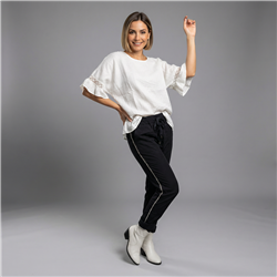 Mujer babucha bengalina elastizada galon estrass linea italiana - IB