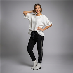 Mujer babucha bengalina elastizada galon estrass linea italiana - IB