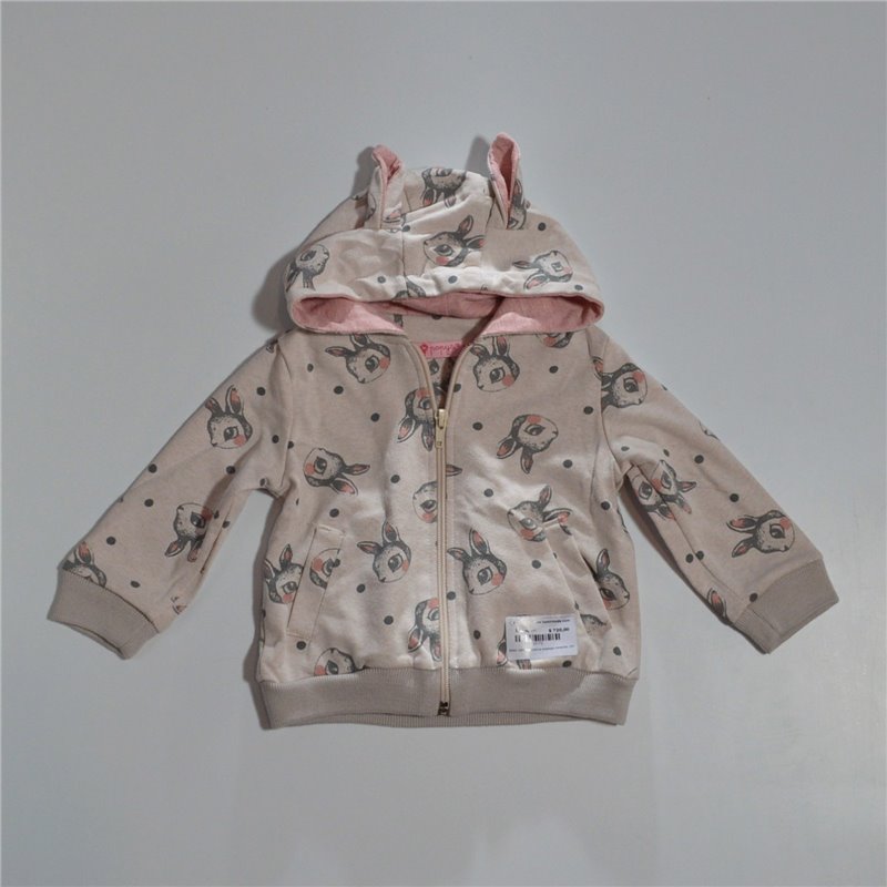 Beba campera rustica estampa conejitas 205