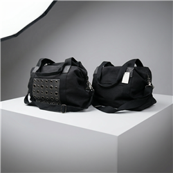 Bolso lona frente bolsillo arandelas - GO