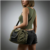 Bolso lona frente bolsillo arandelas - GO