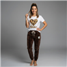 Mujer remera algodon aplique corazon print - Fra
