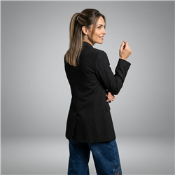 Mujer blazer sastrero cruzado liso - Fra