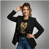 Mujer blazer sastrero cruzado liso - Fra