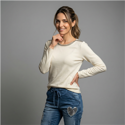 Mujer sweater bremer cuello bote brillo - OG