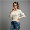 Mujer sweater bremer cuello bote brillo - OG