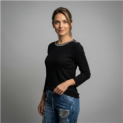 Mujer sweater bremer cuello bote brillo - OG