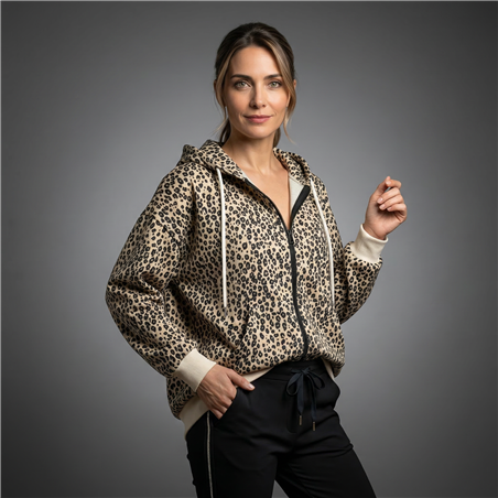 Mujer campera acetato print brillo - OG