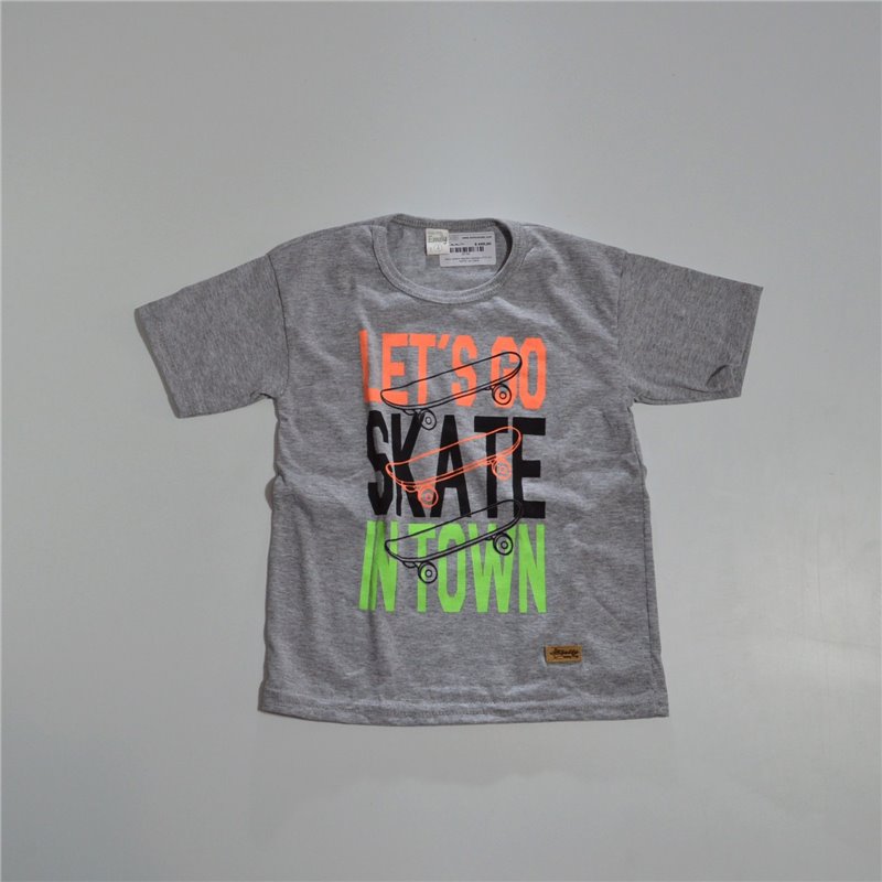 Nene remera algodon estampa LETS GO SKATE IN TOWN