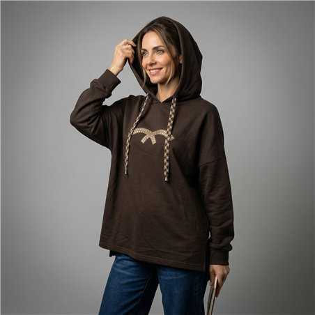 Mujer buzo rustico amplio aplique estrass linea italiana - IB