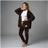 Mujer campera paño estampa estrass en espalda linea italiana - IB