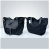Bolso lona frente bolsillo ecocuero tachas - GO