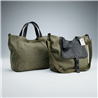 Bolso lona frente bolsillo ecocuero tachas - GO
