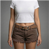 Mujer cinto ecocuero hebilla cuadrada liso - GO