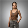 Mujer Musculosa modal cuello mangas tachas - FRA