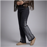 Mujer pantalon jean recorte lateral tachas - EM