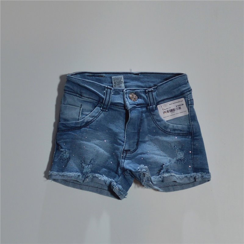 Nena short elastizado rotura detalle brillo