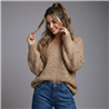 Mujer sweater lana borado en espalda print california - EM