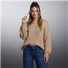 Mujer sweater lana borado en espalda print california - EM