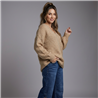 Mujer sweater lana borado en espalda print california - EM