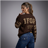 Mujer sweater lana borado en espalda print california - EM