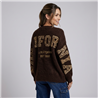 Mujer sweater lana borado en espalda print california - EM