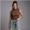Mujer top tull brillo - EU