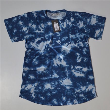 Hombre remera algodon estampa batic