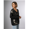 Mujer sweater bremer frente laminado piedras linea italiana - IB