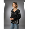 Mujer sweater bremer frente laminado piedras linea italiana - IB