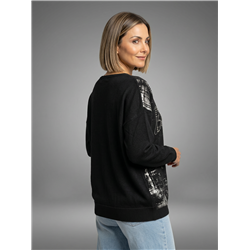 Mujer sweater bremer frente laminado piedras linea italiana - IB