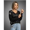 Mujer sweater bremer frente laminado piedras linea italiana - IB