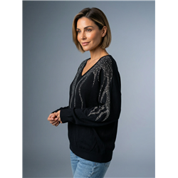Mujer sweater bremer frente fuego estrass - OG